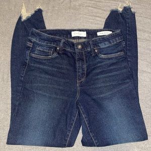Jessica Simpson Kiss Me Ankle Skinny Jeans Dark Wash Ladies Size 28